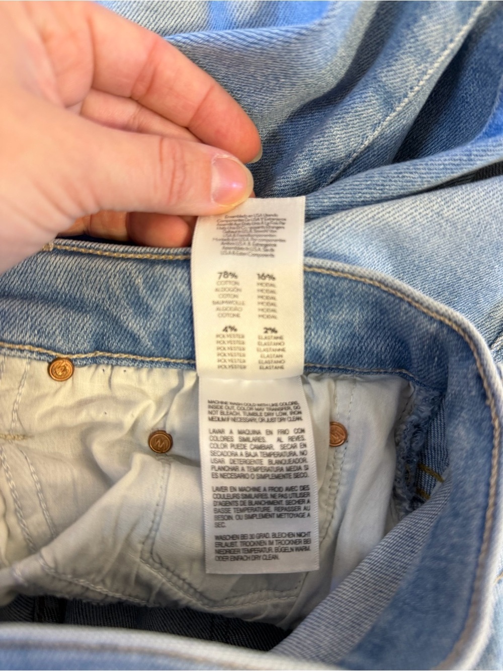 Mother The Insider Crop Step Fray Jeans in Limited Edition, size 32. - Picture 11 of 12